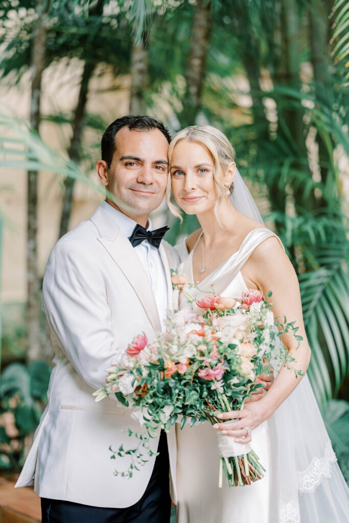 Bride and Groom Photos at Villa Woodbine Miami Florida