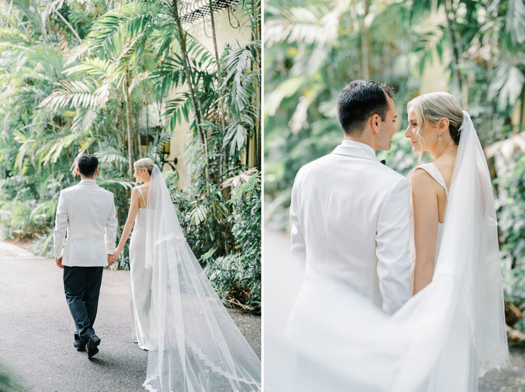 Bride and Groom Photos at Villa Woodbine Miami Florida