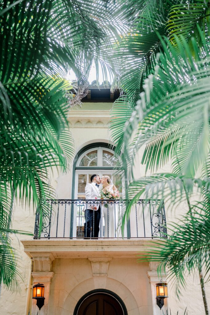 Bride and Groom Photos at Villa Woodbine Miami Florida
