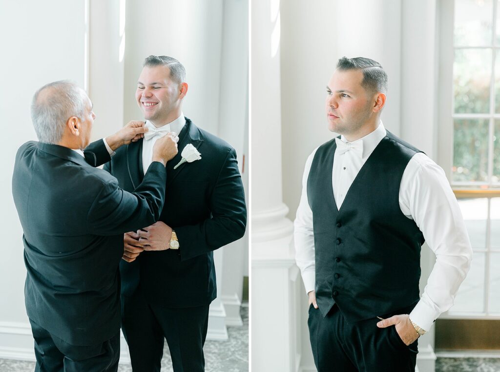 Grooms Getting Ready at the Park Chateau
