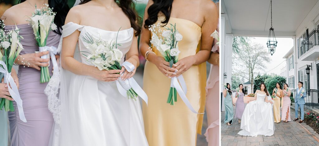 New Jersey Summer Wedding Bridal Party 
