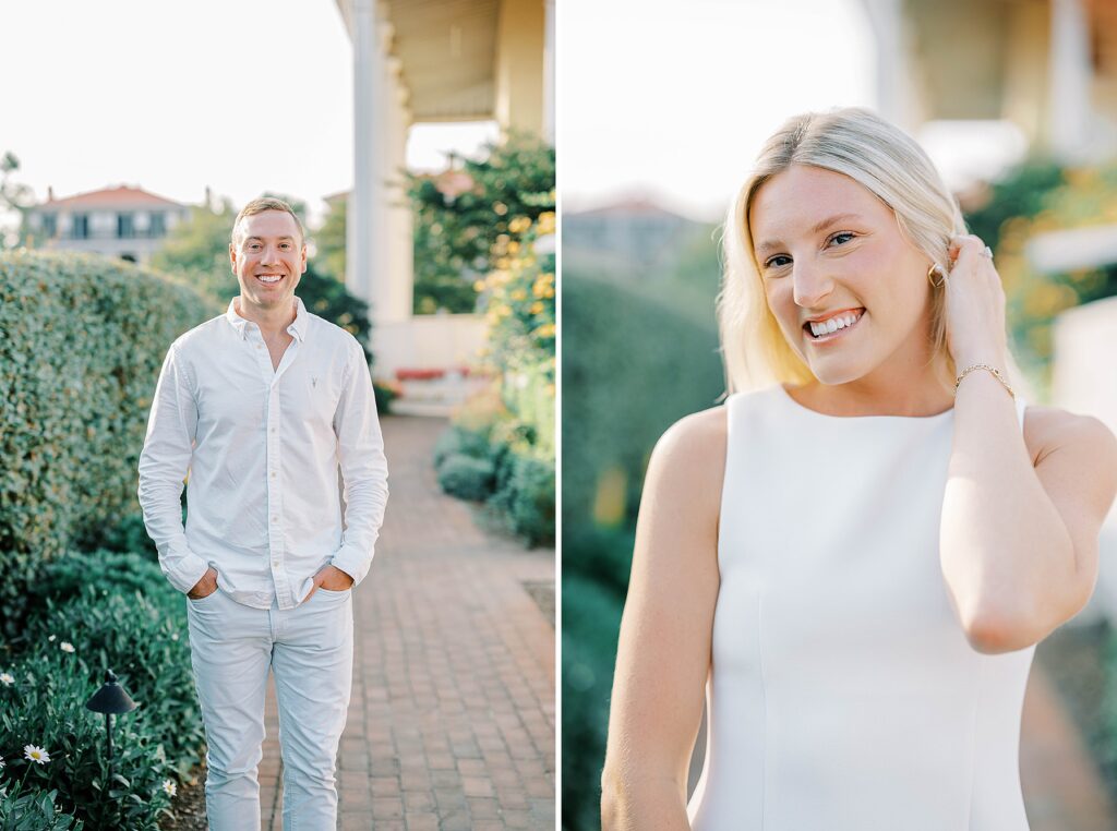 Romantic beach engagement session at Congress Hall in Cape May