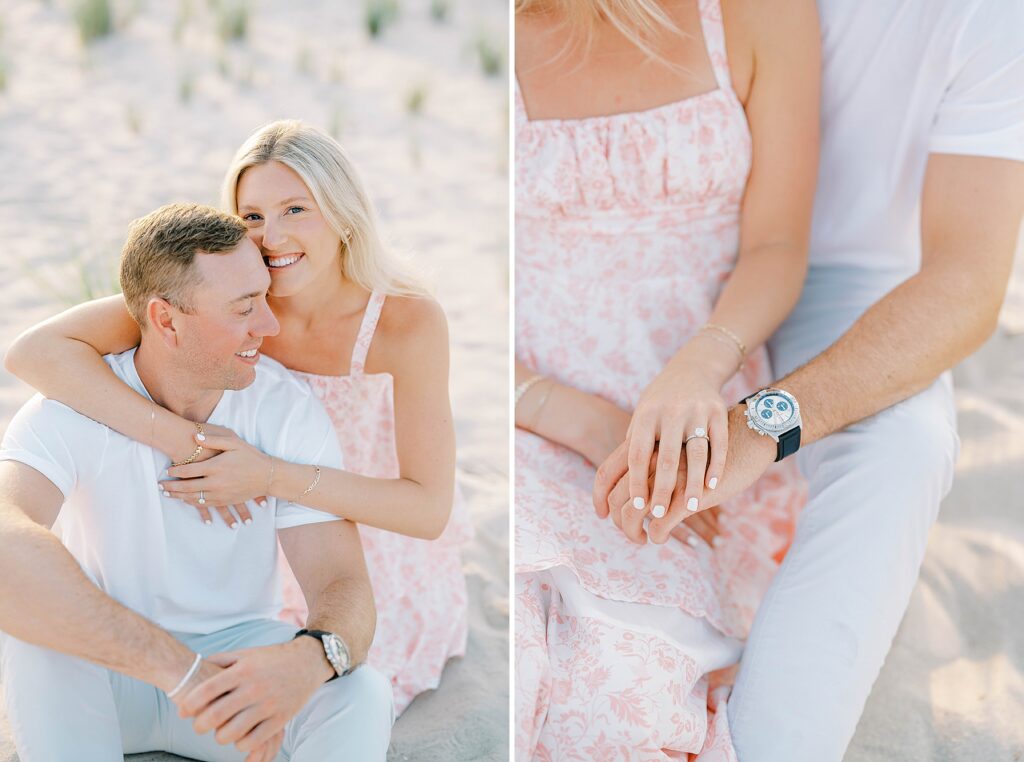 Intimate Cape May engagement session by the water’s edge