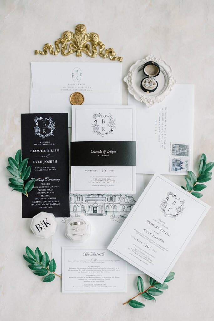 wedding details at Ashford Estate