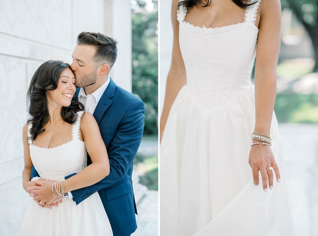 Princeton University NJ engagement photographer captures timeless black and white look