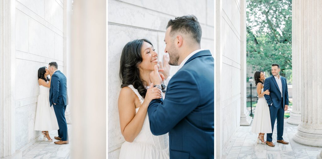 Princeton University NJ engagement photographer captures soft, romantic portraits