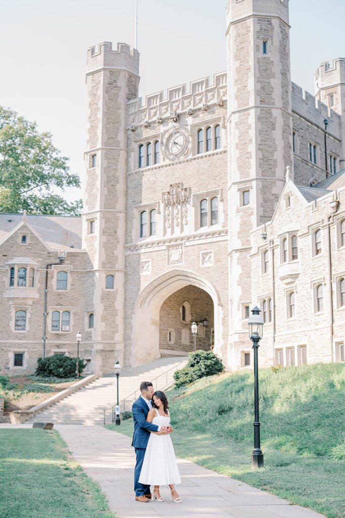 Princeton University NJ engagement photographer captures soft, romantic portraits