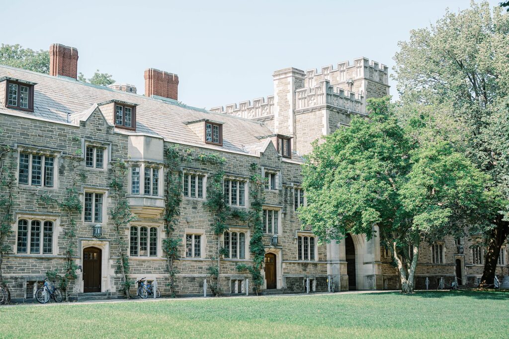 Princeton University NJ engagement photographer captures soft, romantic portraits
