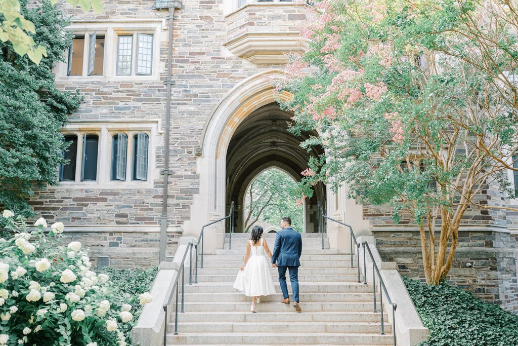 Authentic moments during Princeton University NJ engagement session