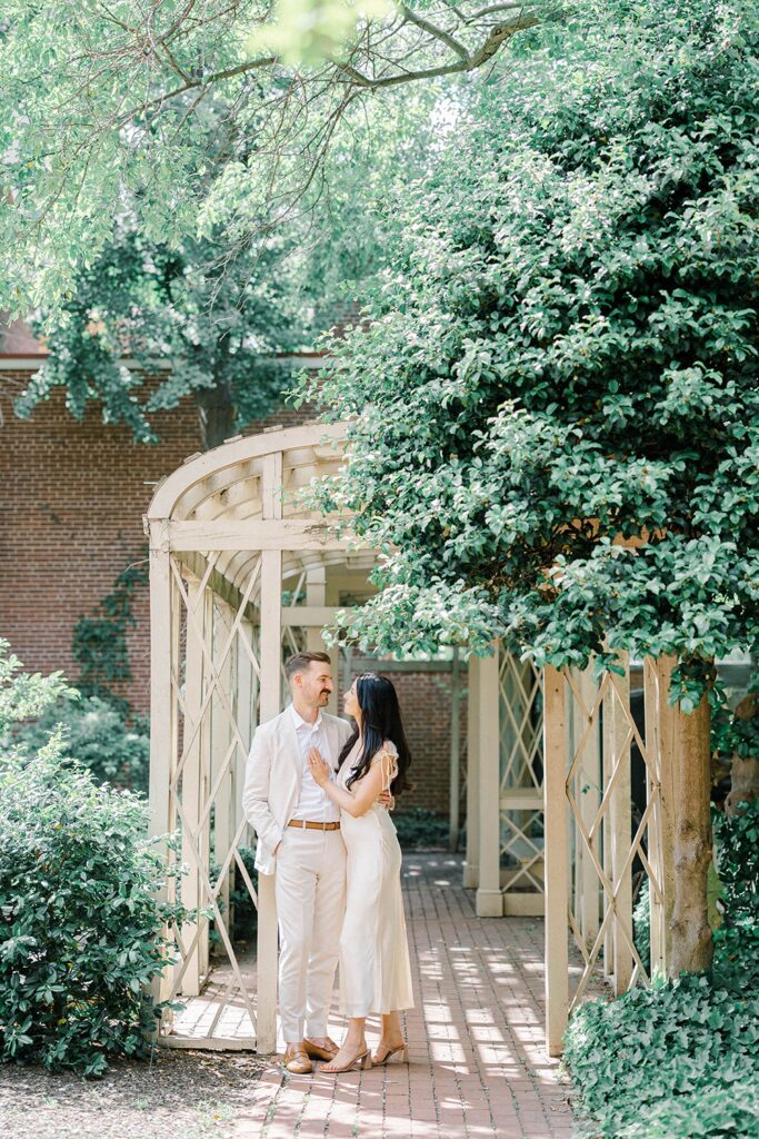 Philadelphia Engagement Photos at 18th Century Gardens
