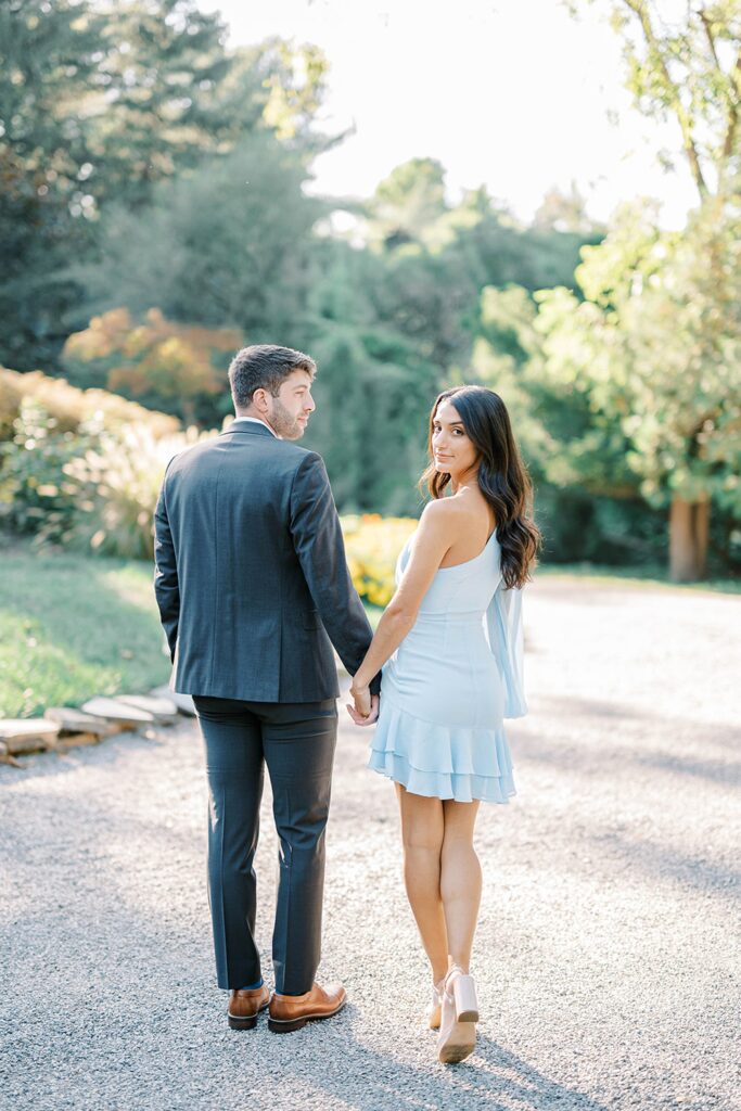 Hamilton NJ Sayen Gardens engagement portraits
