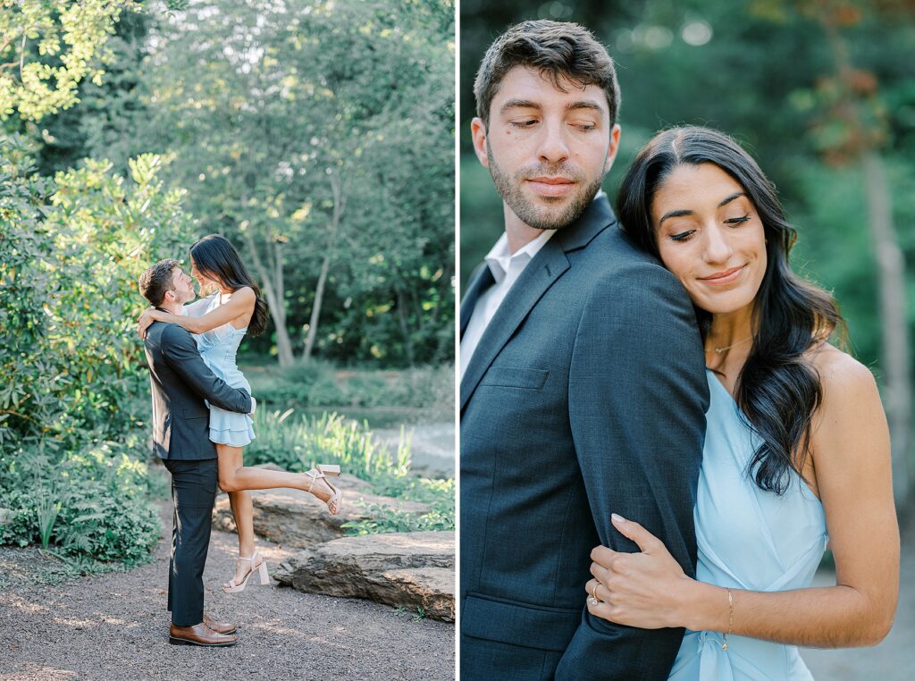 Summer Hamilton NJ Sayen Gardens engagement portraits