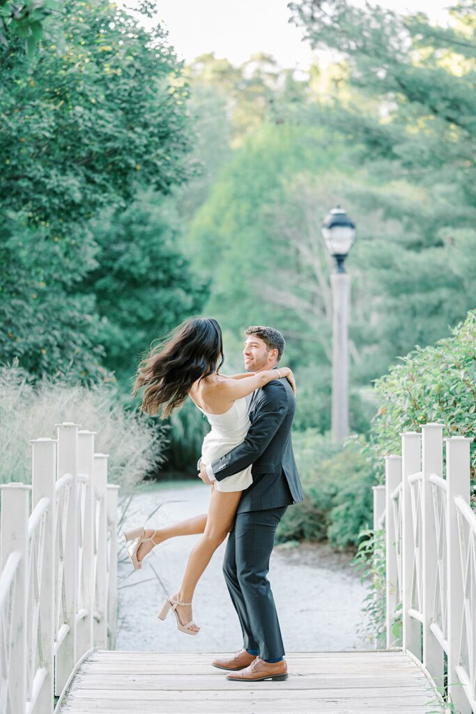 Romantic Sayen House and Gardens engagement photography