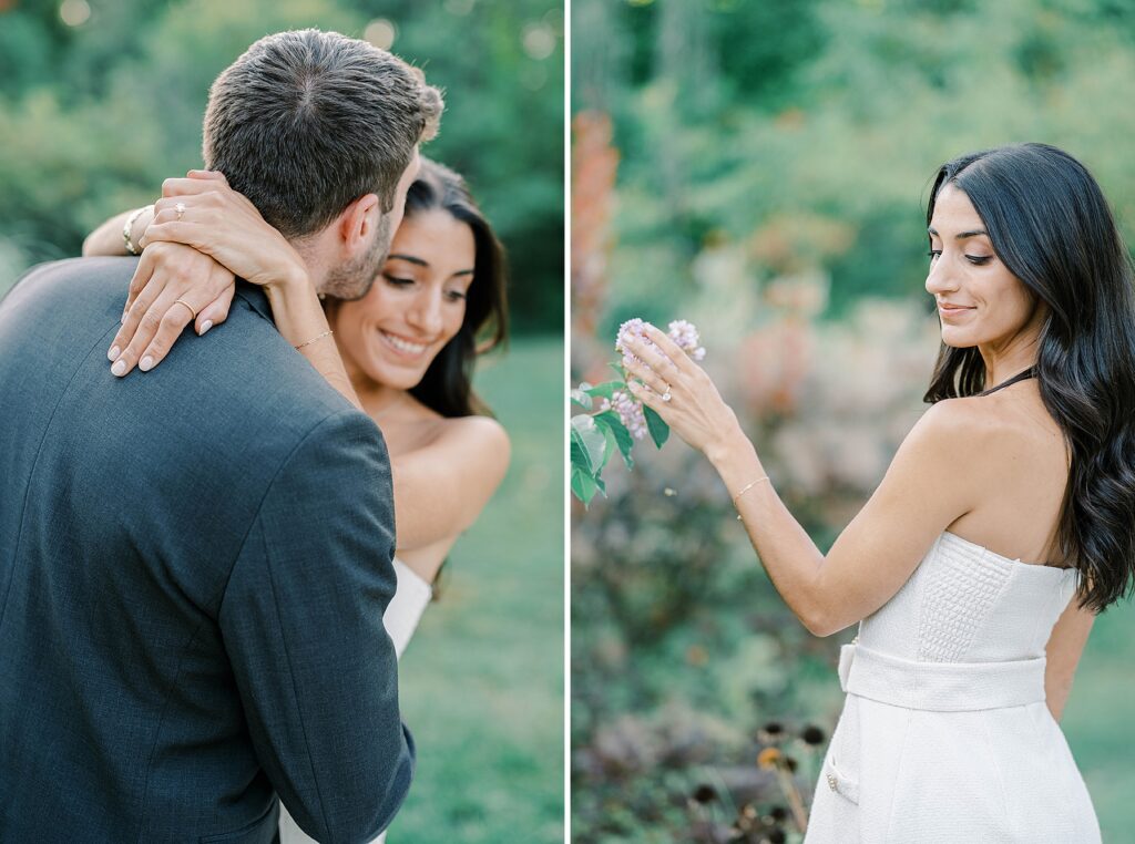 Romantic Sayen House and Gardens engagement photography