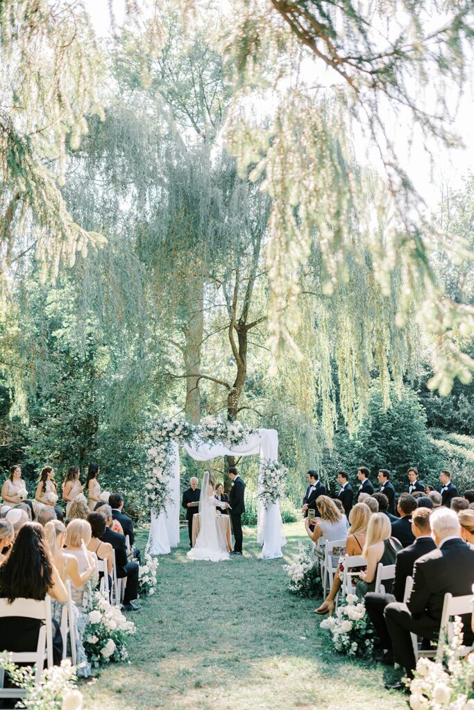 Jewish wedding traditions at Summer Wedding at Appleford Estate