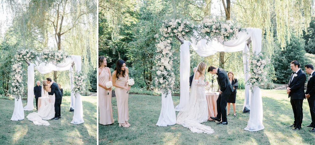Jewish wedding traditions at Summer Wedding at Appleford Estate