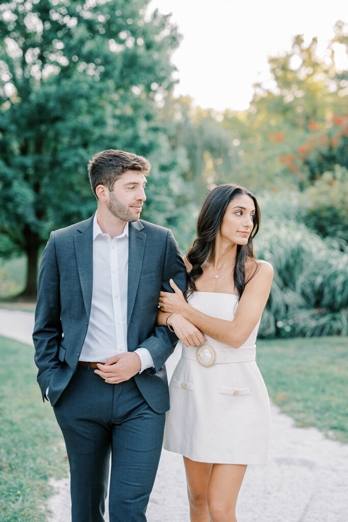 Romantic Sayen House and Gardens engagement photography