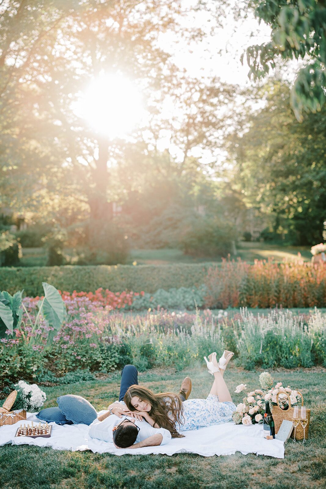 New Jersey Botanical Engagement Photos
