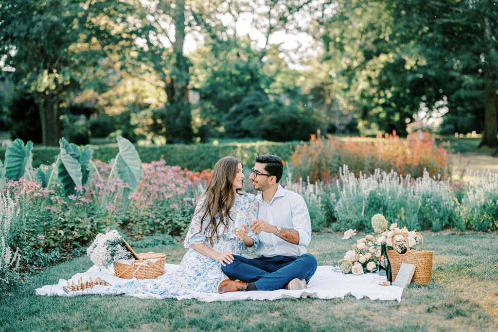 Garden Engagement Photos in New Jersey