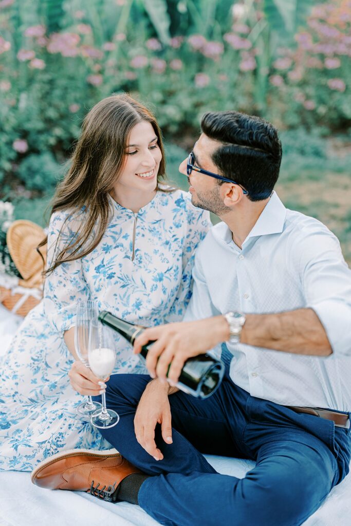 Garden Engagement Photos in New Jersey