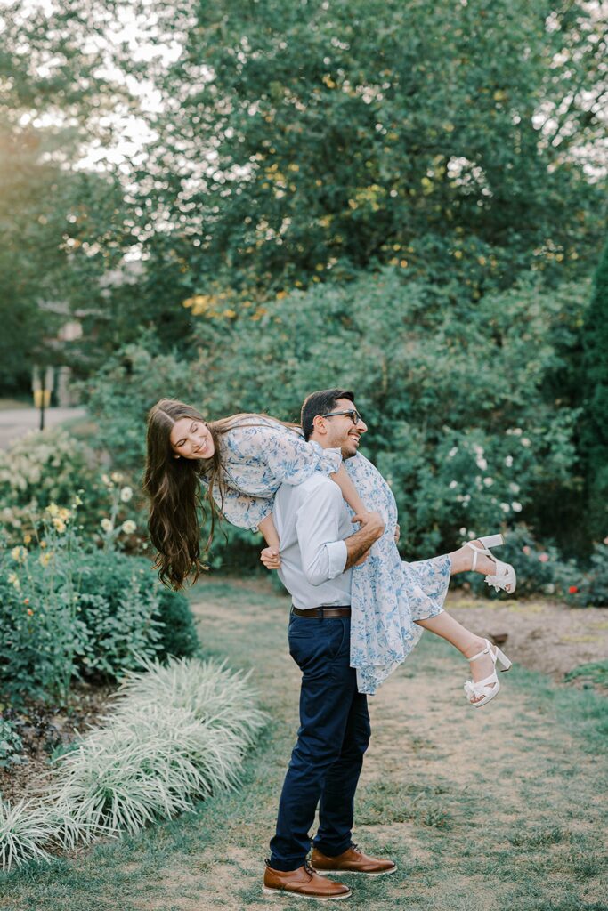 Garden Engagement Photos in New Jersey
