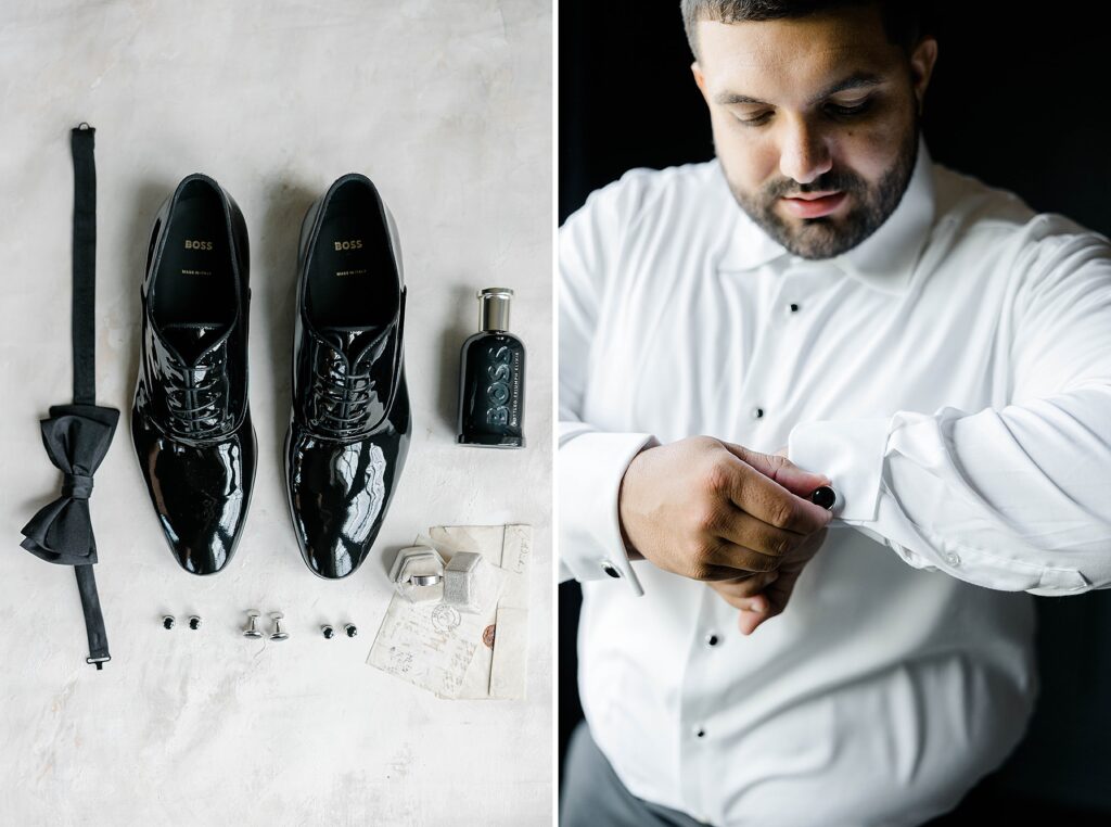 Groom Getting ready at Park Chateau NJ