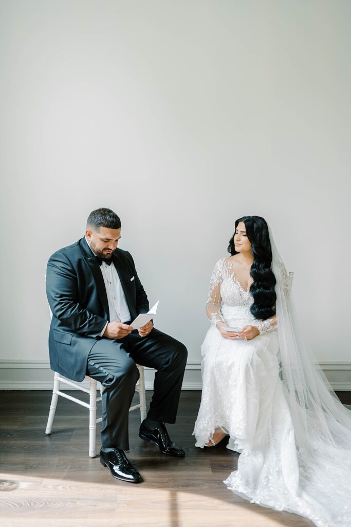 Bride and groom portraits at Park Château gardens