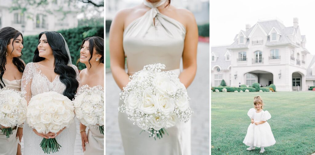 Bridal party celebrating at Park Château Wedding in New Jersey