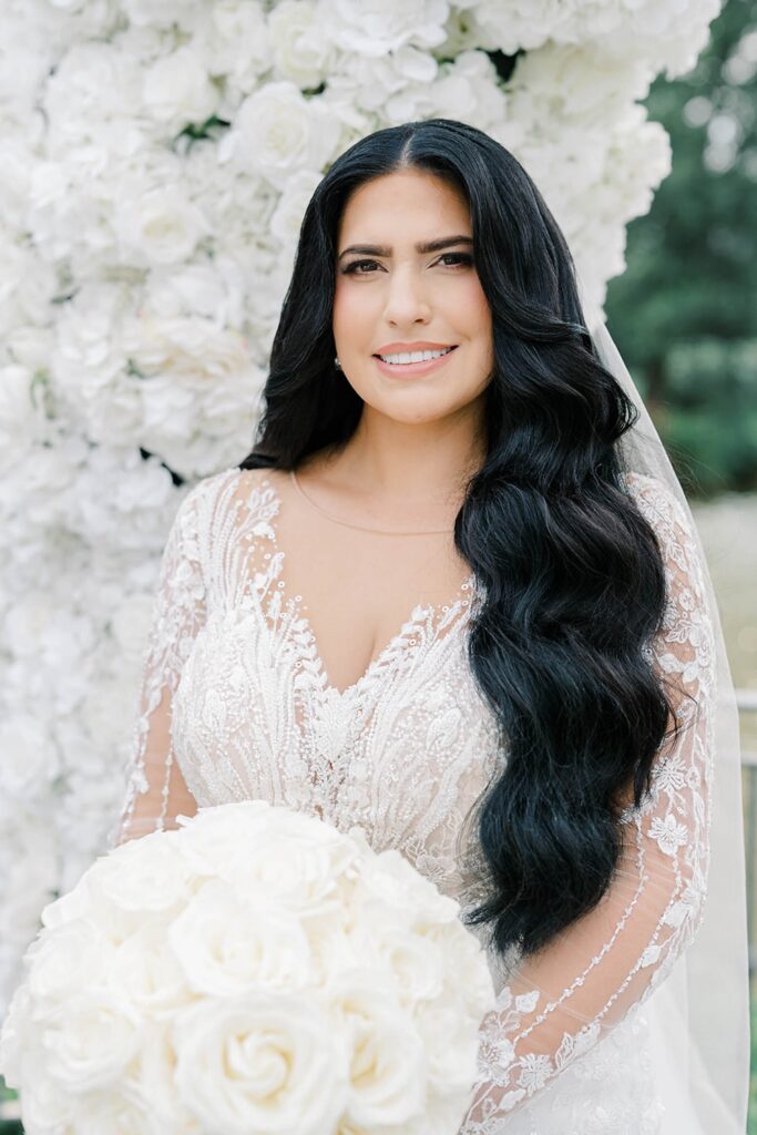 Elegant white and gold wedding details at Park Château Estate