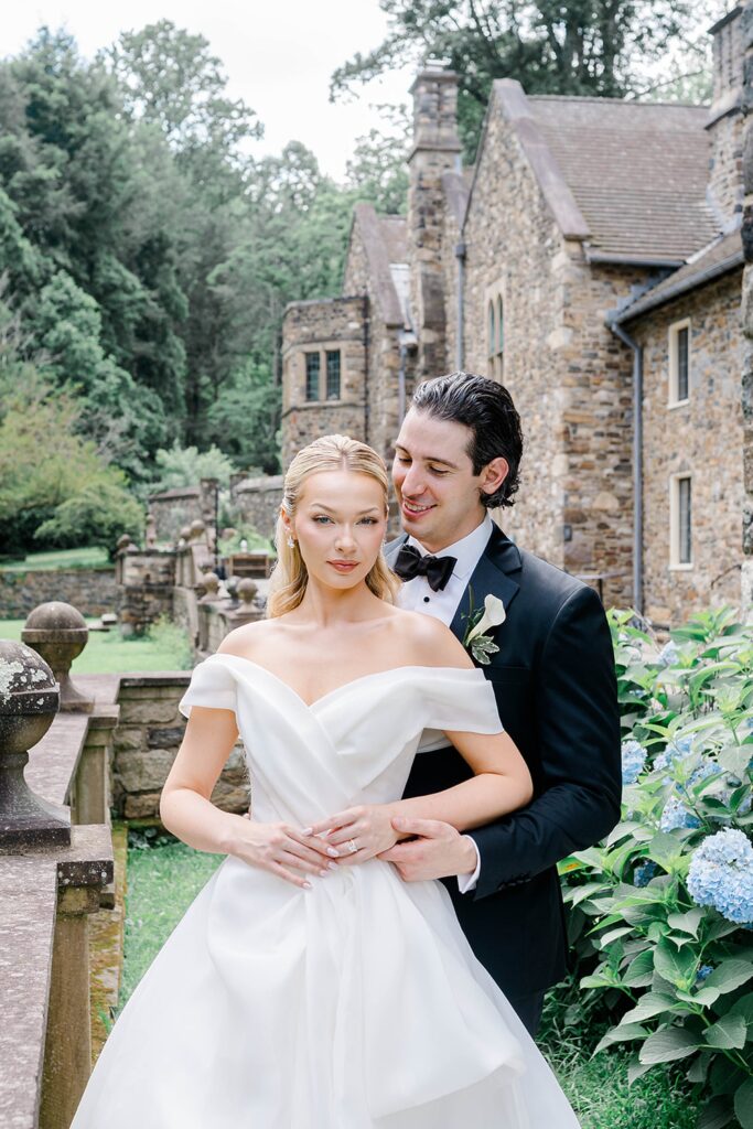 Fine art portraits in vintage blue and cream tones.