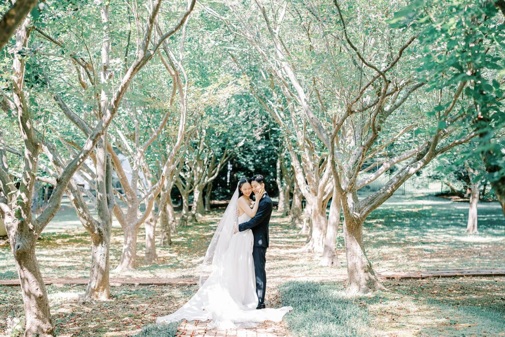 Bride and Groom Portraits at Appleford Estate