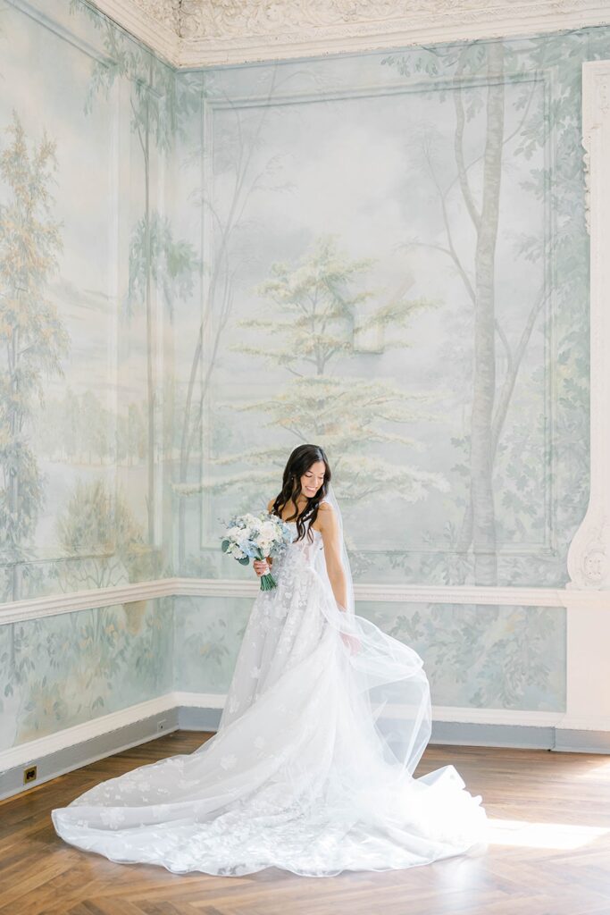Bride Getting Ready at Curtis Arboretum