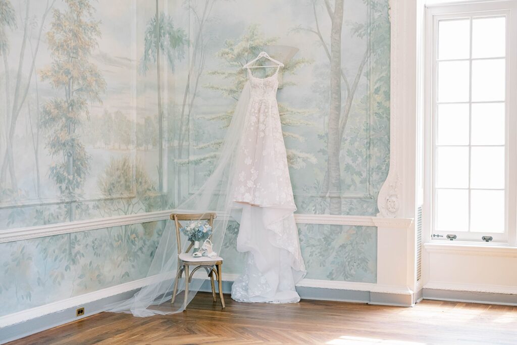 Bride Getting Ready at Curtis Arboretum