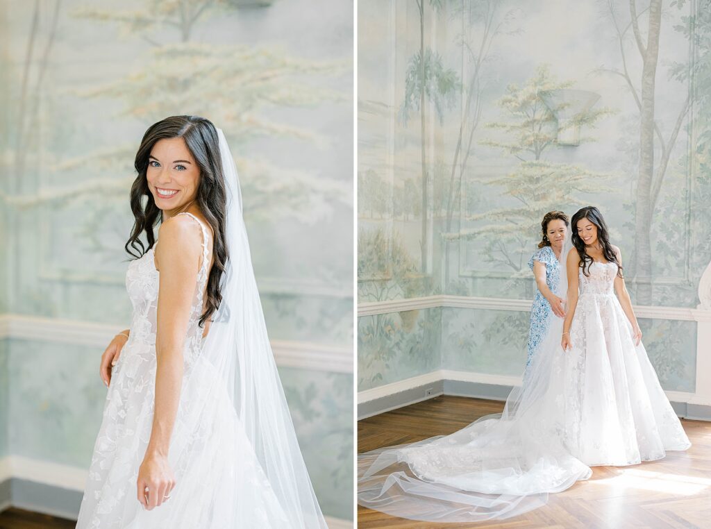 Bride Getting Ready at Curtis Arboretum