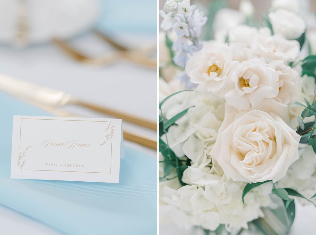 Reception Details at the Curtis arboretum