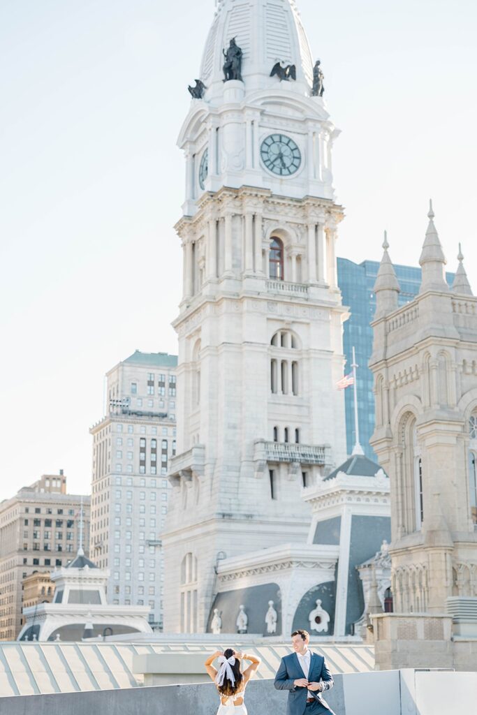 Center City Philadelphia Engagement Photos