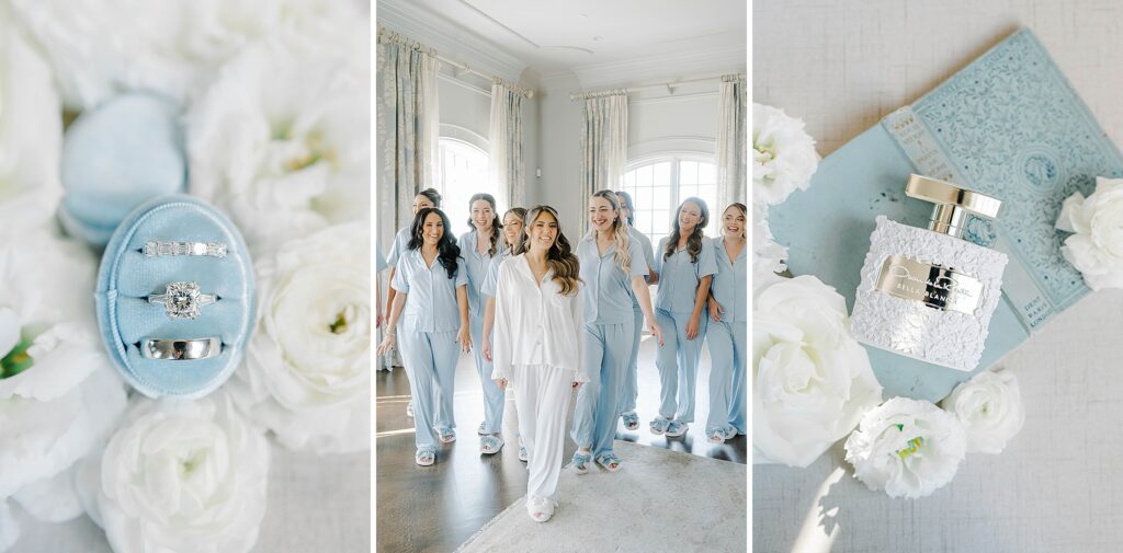 Bride getting ready for a black-tie Park Chateau Estate wedding
