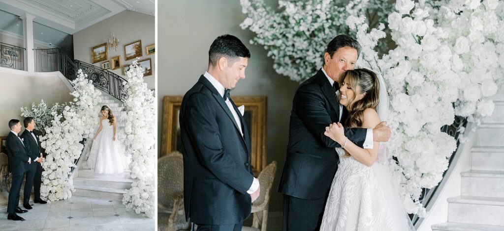 Father Daughter First Look at Park Chateau Estate