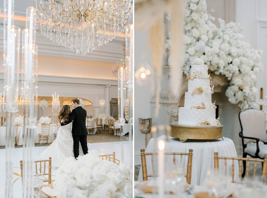 Luxury wedding reception celebration at Park Chateau Estate