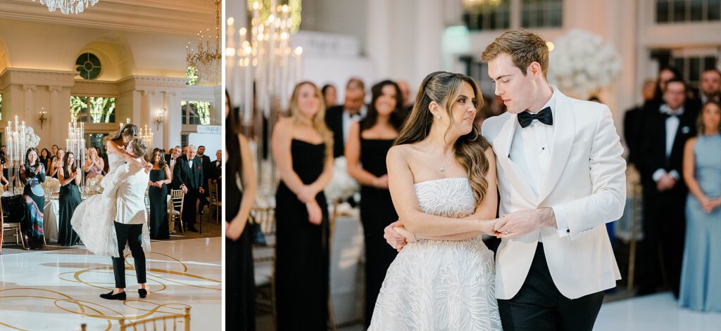 First dance during a romantic Park Chateau Estate wedding