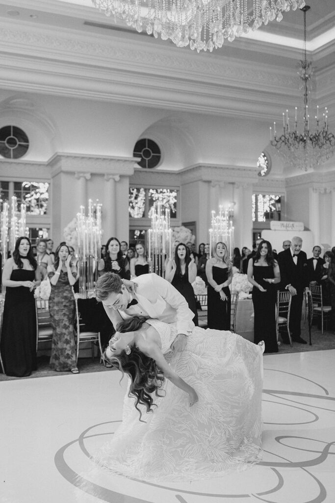 First dance during a romantic Park Chateau Estate wedding