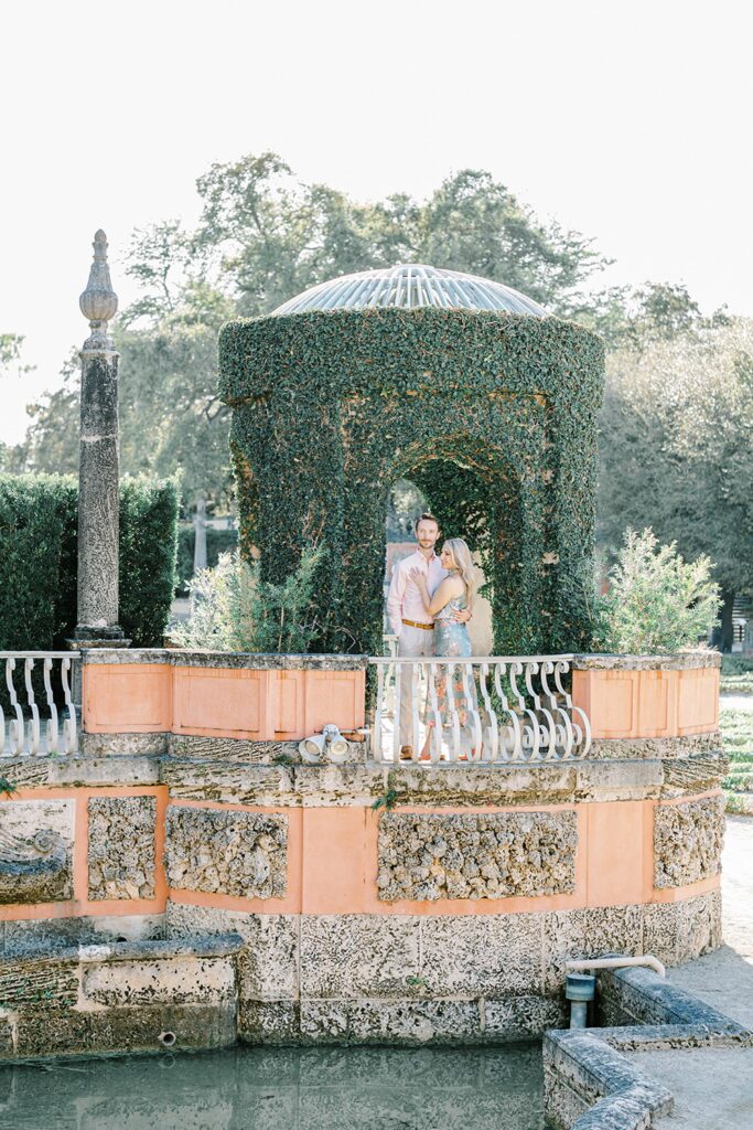 Miami Engagement Photos at Vizcaya Museum and Gardens