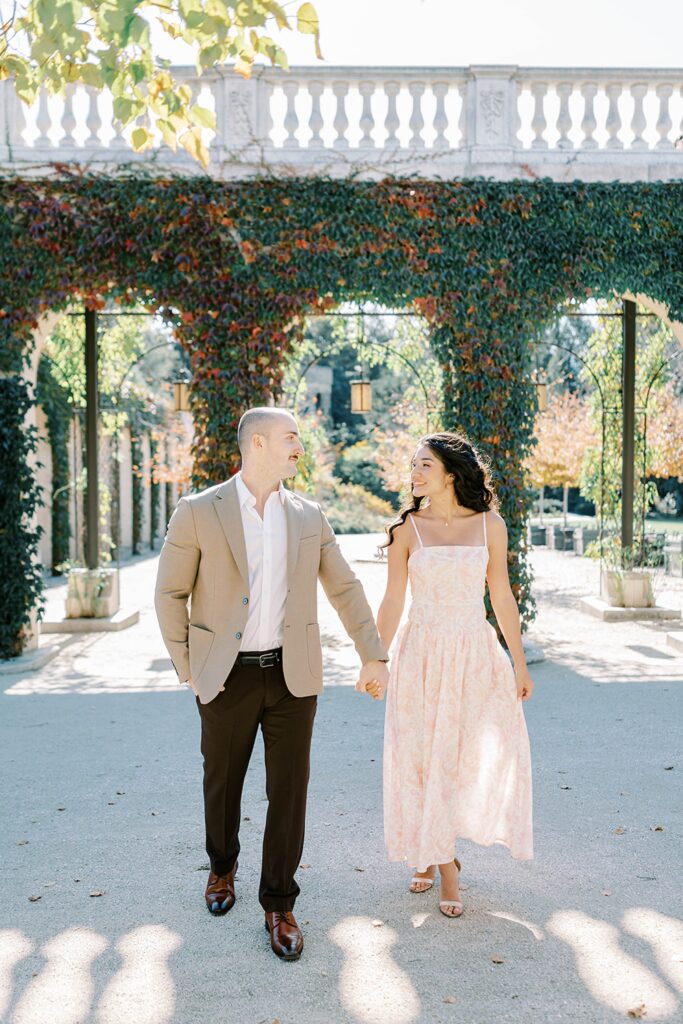 philadelphia engagement photography at Longwood gardens 