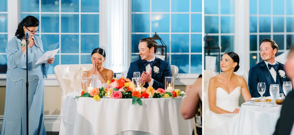 Bride and groom dancing at Long Beach Island coastal venue reception