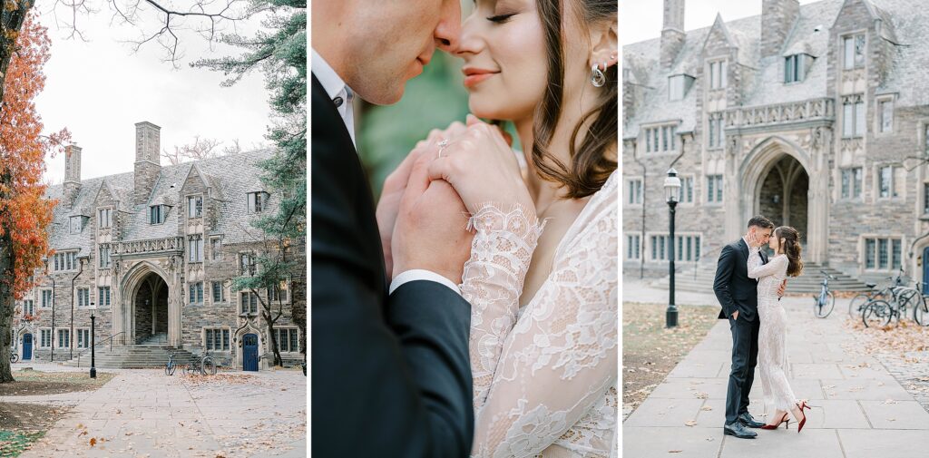 Princeton New Jersey Engagement Session Couple Holding Hands