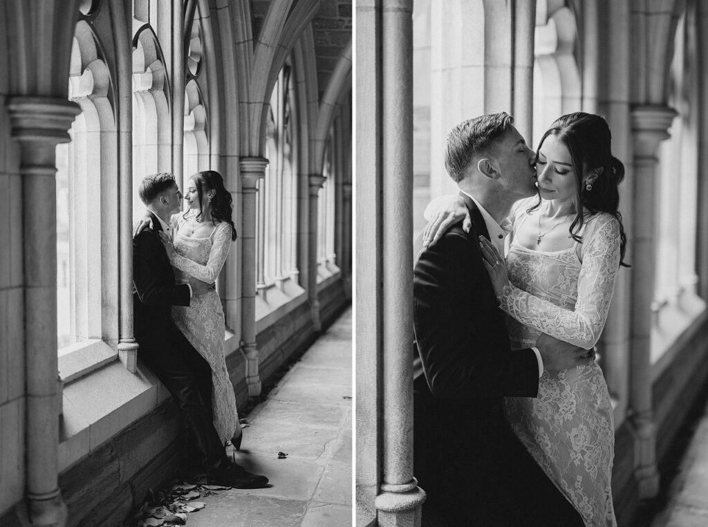 New Jersey Engagement photos in black and white