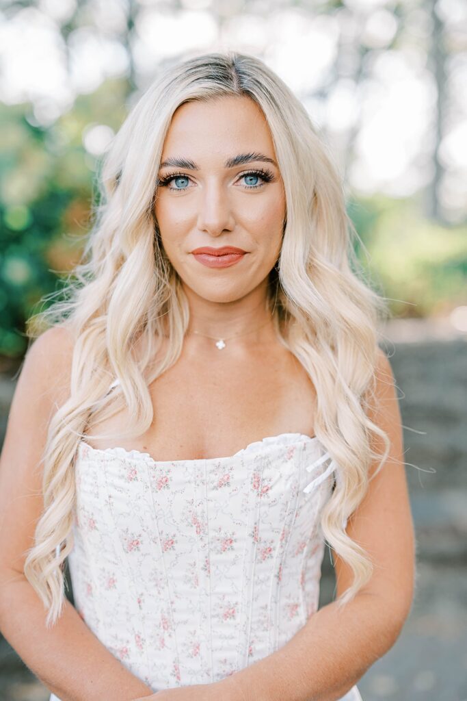 Spring Lake beach engagement New Jersey bride in white dress with fiancé