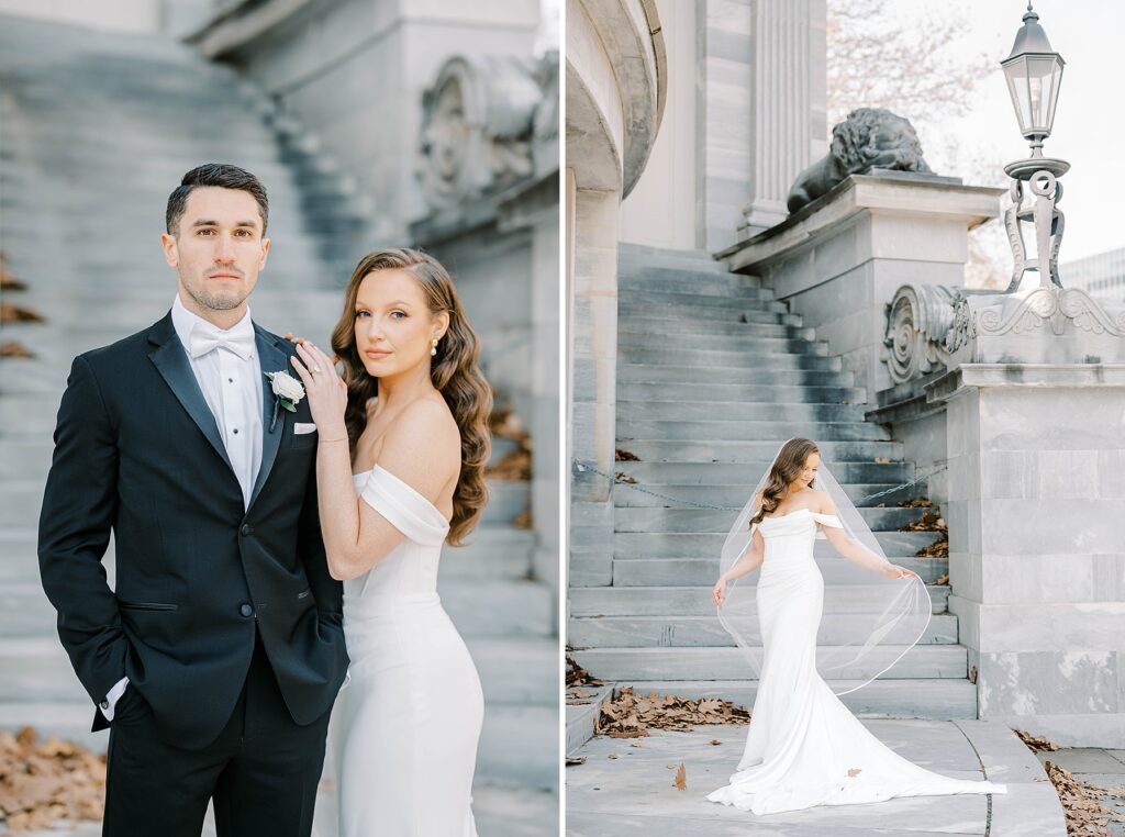 Winter Wedding Portraits in Philadelphia