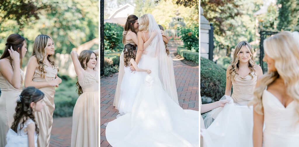 Mother Daughter First Look at a New Jersey Wedding