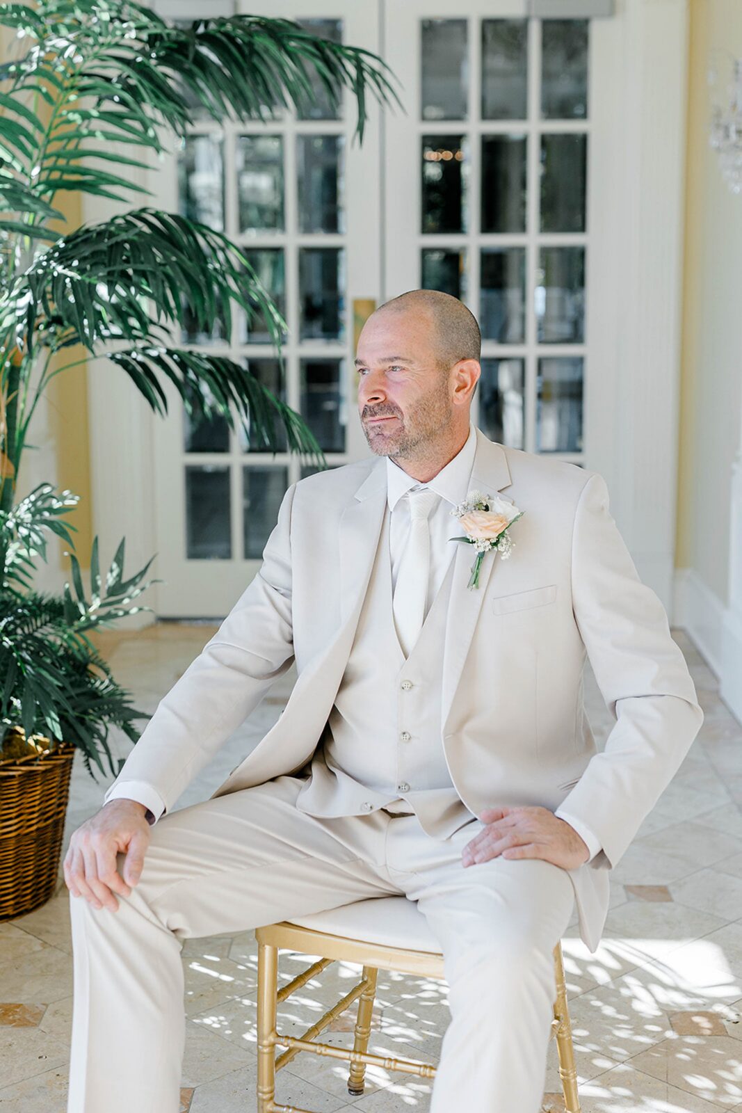 Groom Michael getting ready at The Ashford Estate New Jersey